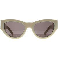 Elegante Cat-Eye-Sonnenbrille Elfenbein