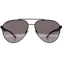 Aviator Sonnenbrille Ruthenium Gestell Graue Gläser