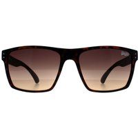 Quadratische Sonnenbrille Havanna Braun Rahmen