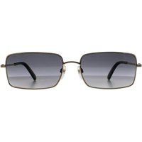 Rechteckige Sonnenbrille mit Farbverlaufsgläsern