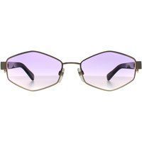 Geometrische Sonnenbrille mit ovalem Rahmen