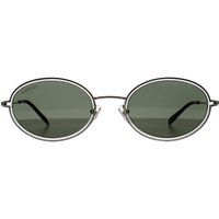 Runde Sonnenbrille mit Doppelrand-Detail
