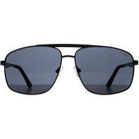 Herren Aviator Sonnenbrille Matt Gunmetal