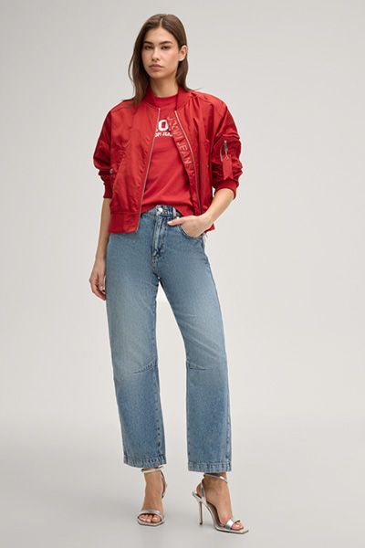 Joop Jeans Aloha Rotes T-Shirt mit Frontdruck