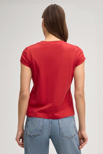 Joop Jeans Aloha Rotes T-Shirt mit Frontdruck
