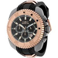 Herren-Chronographenuhr mit schwarzem Zifferblatt