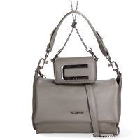 Schultertasche mit Kettenriemen und Täschchen