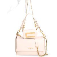 Schultertasche mit Kettenriemen und Täschchen