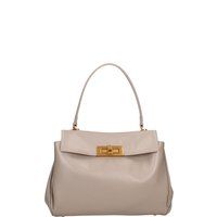 Elegante Lederhandtasche mit Henkel