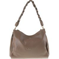 Ledertasche mit geflochtenem Henkel