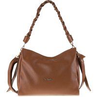 Ledertasche mit geflochtenem Henkel