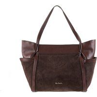 Wildleder-Schultertasche aus Leder