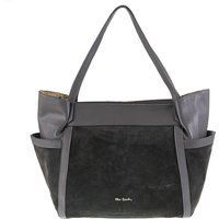 Wildleder-Schultertasche aus Leder