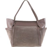 Wildleder-Schultertasche aus Leder