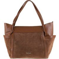 Wildleder-Schultertasche aus Leder