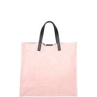 Schultertasche aus Metallic-Leder