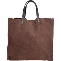 Schultertasche aus Metallic-Leder