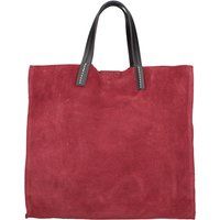 Schultertasche aus Metallic-Leder