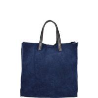 Schultertasche aus Metallic-Leder