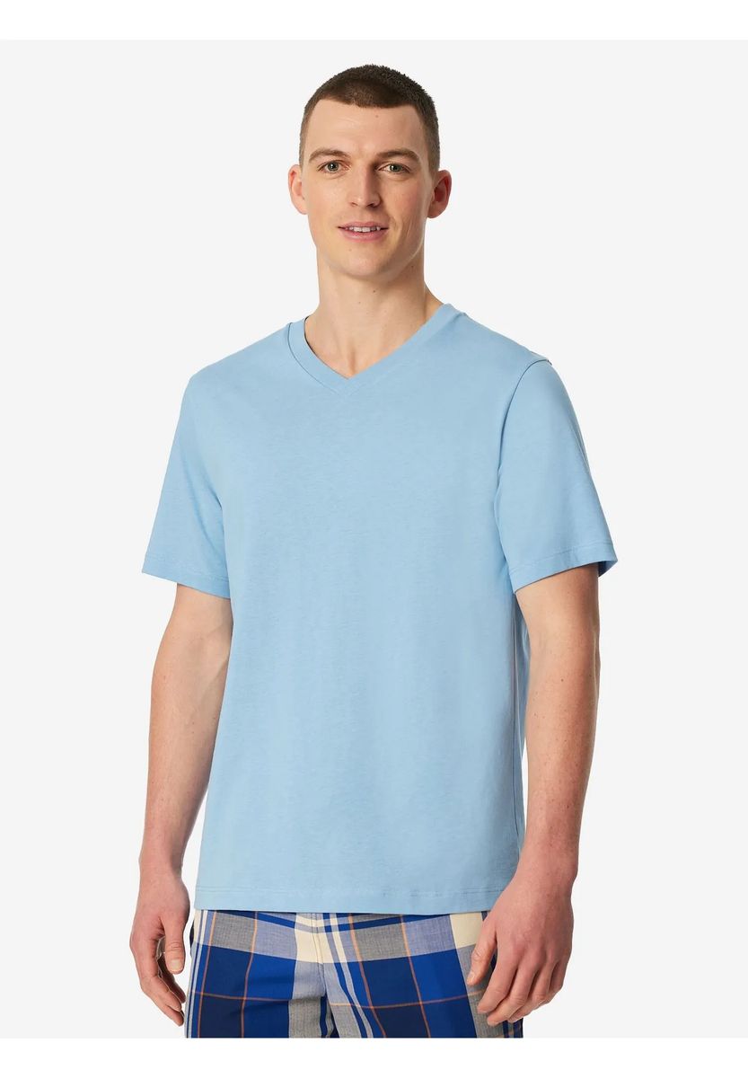 Klassisches T-Shirt mit Rundhalsausschnitt und Relaxed-Fit
