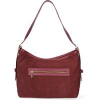 Schultertasche Hobo-Stil aus Wildleder