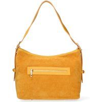 Schultertasche Hobo-Stil aus Wildleder