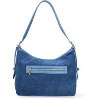 Schultertasche Hobo-Stil aus Wildleder