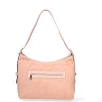Schultertasche Hobo-Stil aus Wildleder