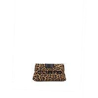 Clutch mit Leopardenmuster aus veganem Leder