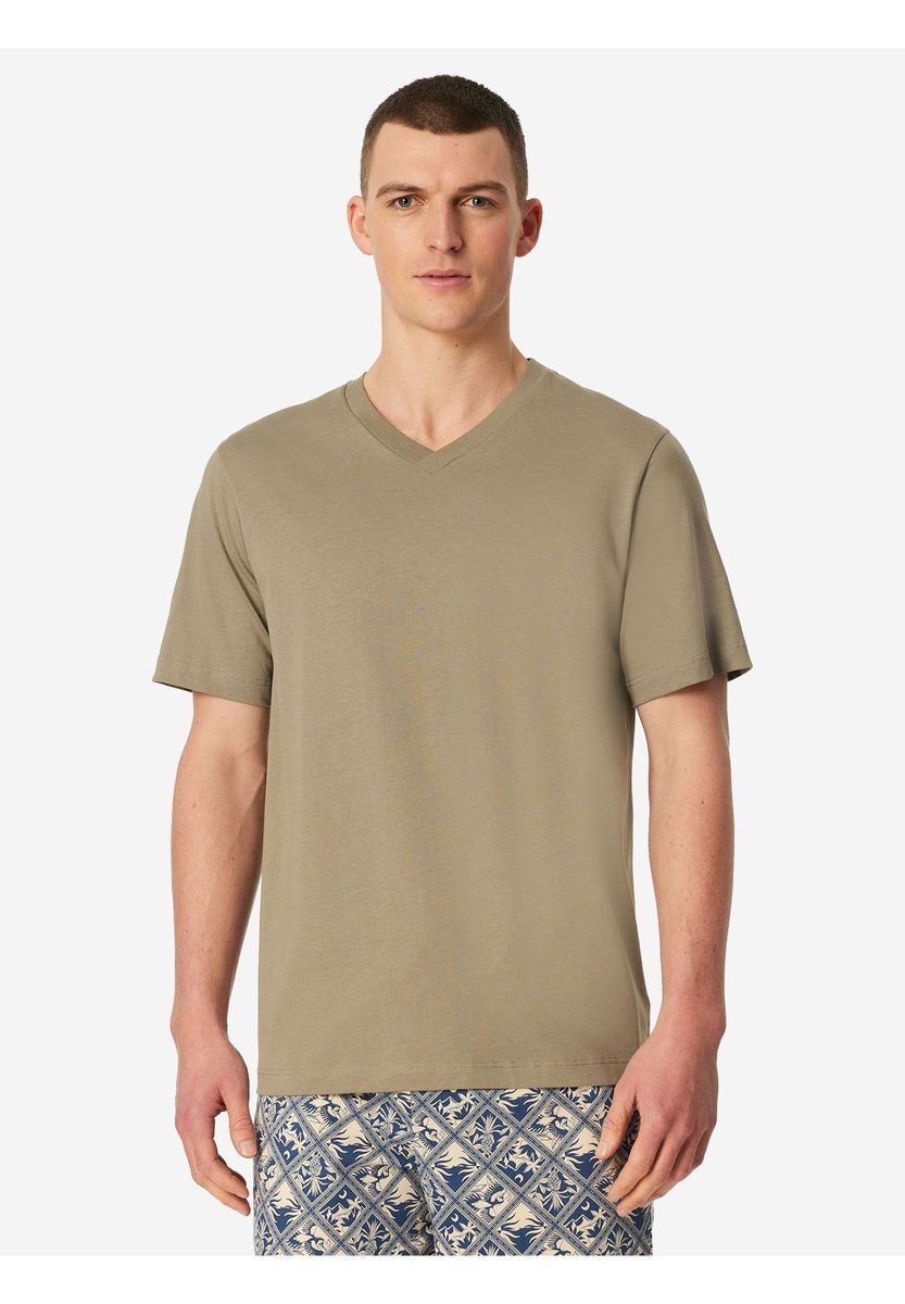 Herren V-Ausschnitt T-Shirt mit lässiger Passform