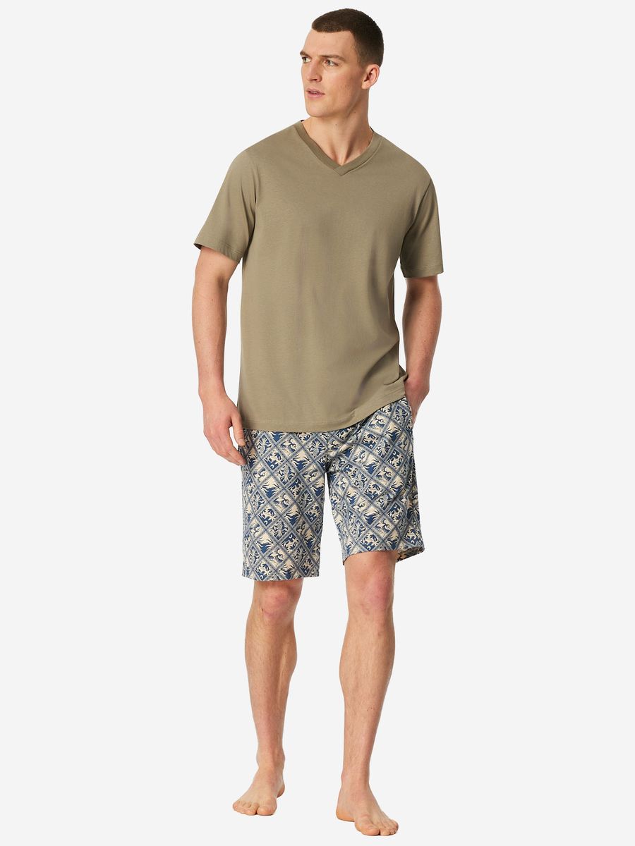 Herren V-Ausschnitt T-Shirt mit lässiger Passform