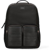 Herren Rucksack mit Lederbesatz