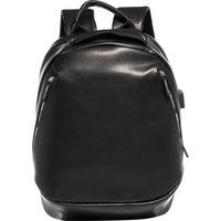 Moderner schwarzer Lederrucksack für Herren