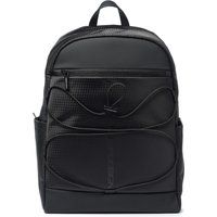 Moderner schwarzer Lederrucksack für Herren