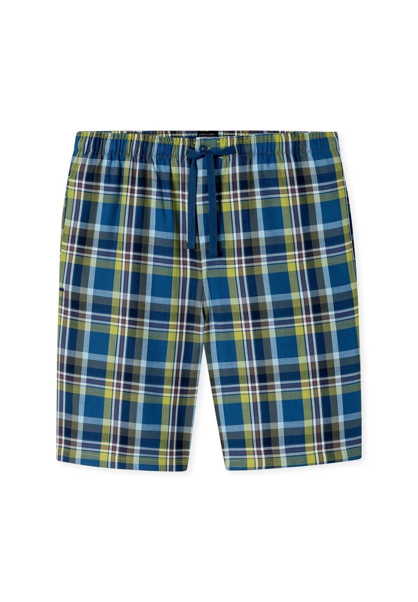 Herren-Lounge-Shorts aus gewebtem Plaid