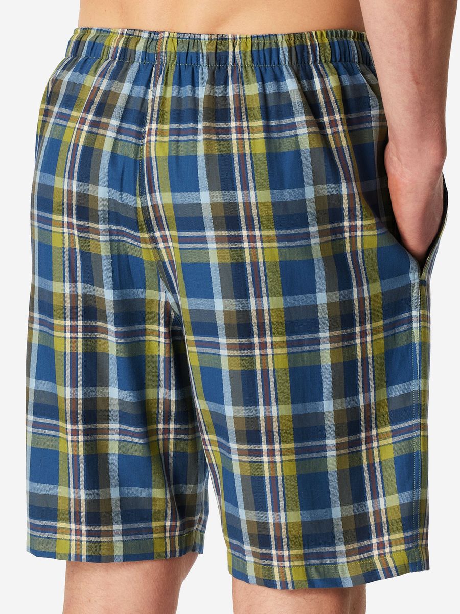 Herren-Lounge-Shorts aus gewebtem Plaid