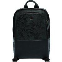 Lederrucksack mit Camouflage-Print