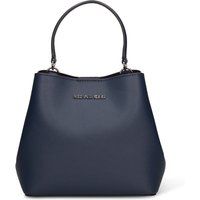 Strukturierte Ledertasche mit Anhänger