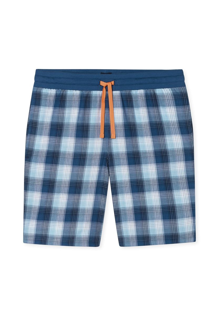Gerautete Baumwoll-Loungeshorts Bermuda