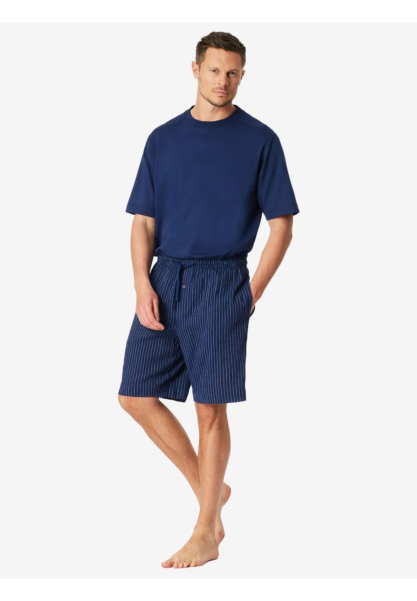 Gerautete Baumwoll-Loungeshorts Bermuda
