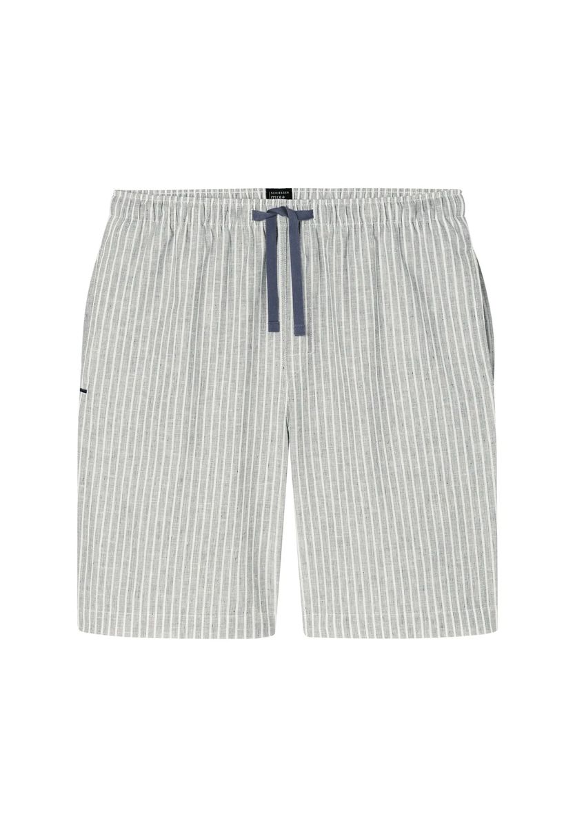 Gerautete Baumwoll-Loungeshorts Bermuda