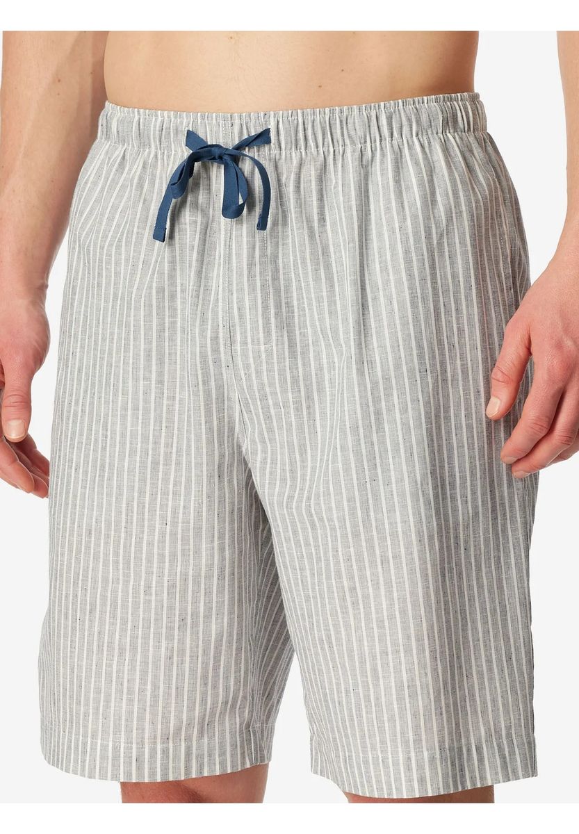 Gerautete Baumwoll-Loungeshorts Bermuda