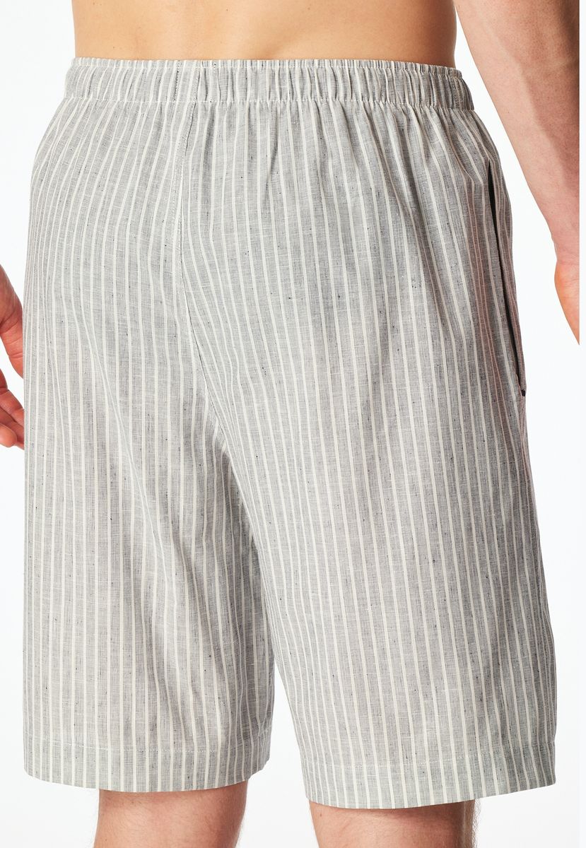 Gerautete Baumwoll-Loungeshorts Bermuda