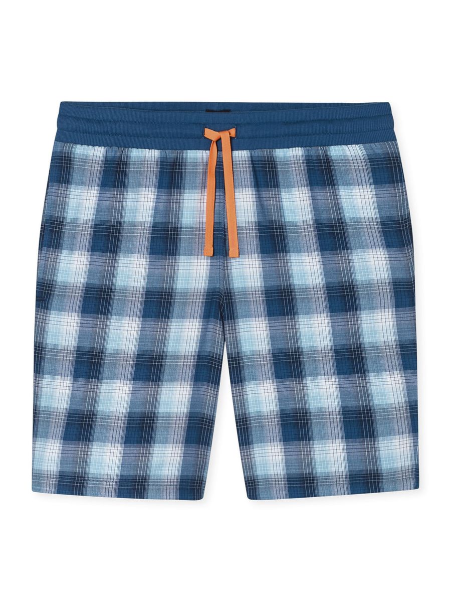 Gerautete Baumwoll-Loungeshorts Bermuda