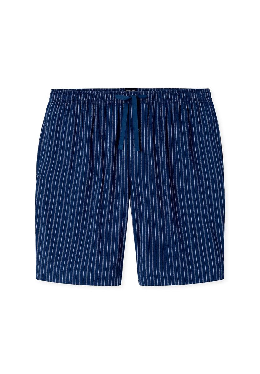Gerautete Baumwoll-Loungeshorts Bermuda