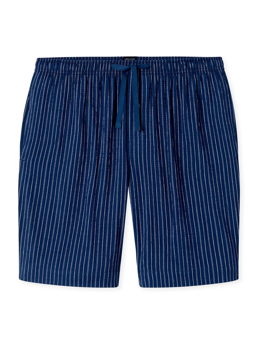 Gerautete Baumwoll-Loungeshorts Bermuda