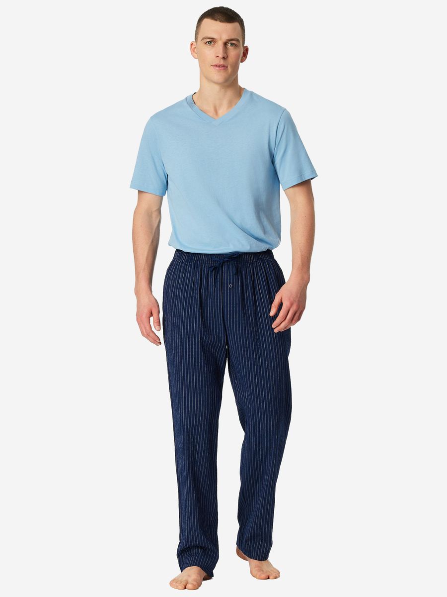 Nadelstreifen-Loungelhose mit Tunnelzug