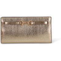 Metallic-Umschlag-Lederclutch
