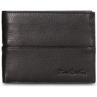 Klassisches Leder-Bifold-Portemonnaie mit Druckknopf