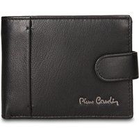 Klassisches Leder-Bifold-Portemonnaie mit Druckknopf